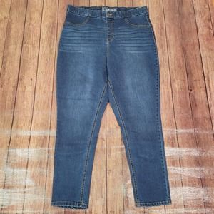 No Boundaries Womens Jeans Blue XXL 3XL Super High Rise Skinny Whiskered